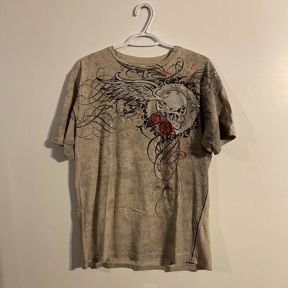 Ed Hardy style Third Rail y2k tee TAGGED L - Picture 1 of 4